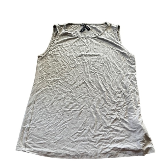 Eileen Fisher Womens Petite Grey Tank Top Size PS Small Petite Modal Blend - Picture 1 of 5